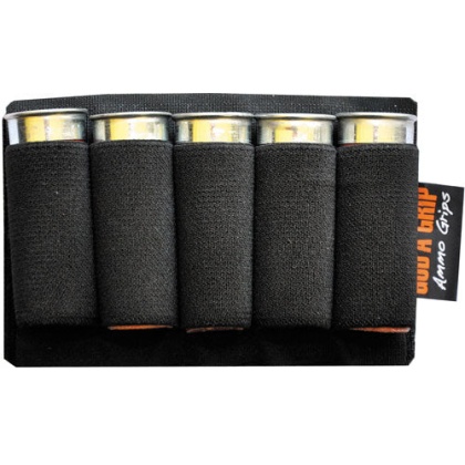 God'a Grip Ammo Grip Standard - 5 Shotshell Holder Black W-3m