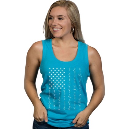 Nine Line Apparel Pledge - Women\'s Tank Turquoise X-large