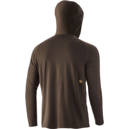 Nomad Durawool Ls Hoodie - Base Layer Mud Large