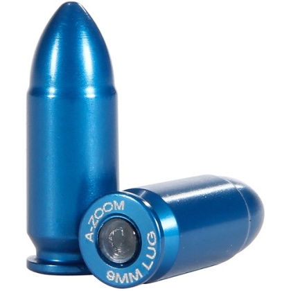 A-zoom Metal Snap Cap Blue - 9mm Luger 10-pack