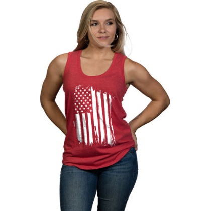 Nine Line Apparel America - Women\'s Tank Red 2x-large