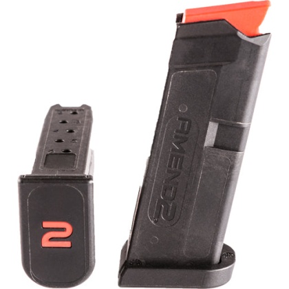 Amend2 Magazine Glock 43 - 6rd Polymer Black