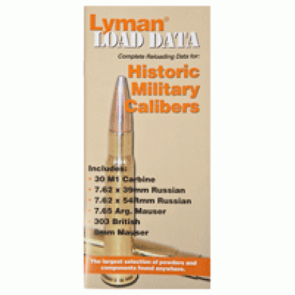 Lyman Load Data Book Old - Military Calibers 72 Pages