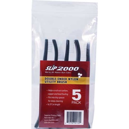 Slip 2000 Double Ended Nylon - Utility Brush 5pack